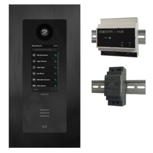 ESENTA SI1000V4 IP / SIP Video Sprechanlage mit HUB<span> - </span>140x281 Black, ohne Fingerprint