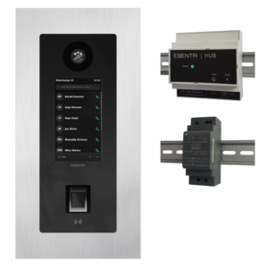 ESENTA SI1000V4 IP / SIP Video Sprechanlage mit HUB<span> - </span>140x281 V2A, mit Fingerprint